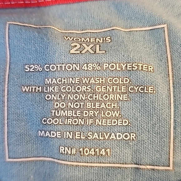 Support Our Troops in this Blue & White T-shirt - Picture 4 of 5